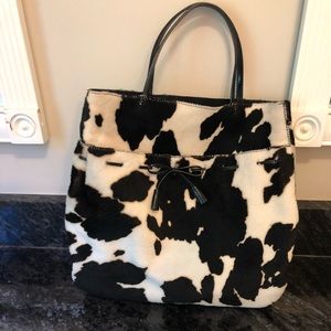 Anya Hindmarch Black and White Cowhide Tote